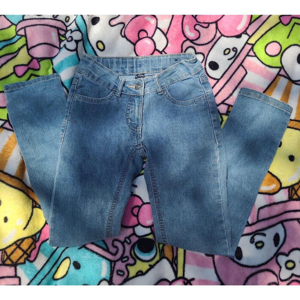 George Kids Size 7 Skinny Slim Fit Navy Blue Jeans 2000s Juniors Sizing Pants